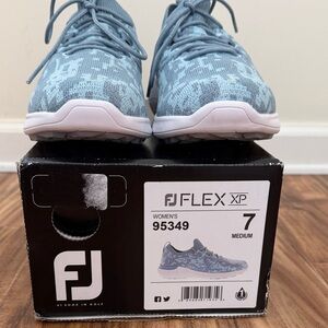 FootJoy Blue Knit Camouflage Golf Shoes